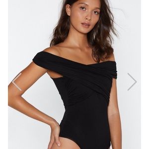 Off the shoulder bodysuit